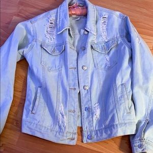Light wash jean jacket